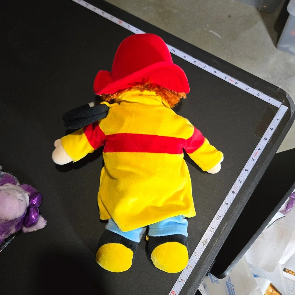 Russ Berrie Ladders Fireman Plush Learn to Dress 24083 Button Zip Tie Activity